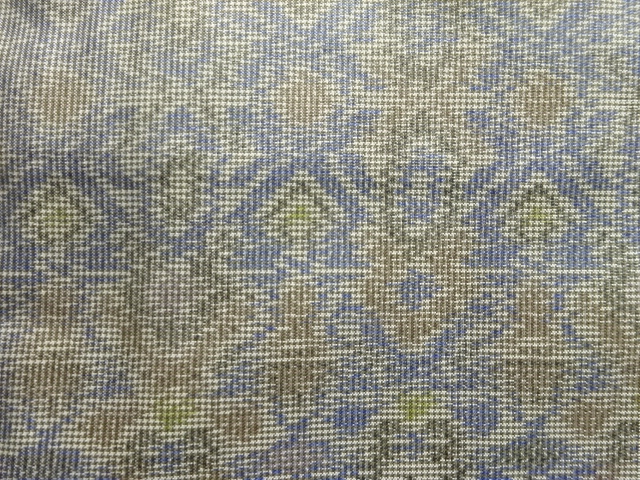 JAPANESE KIMONO / ANTIQUE KIMONO / SILK / OSHIMA TSUMUGI / WOVEN SARASA